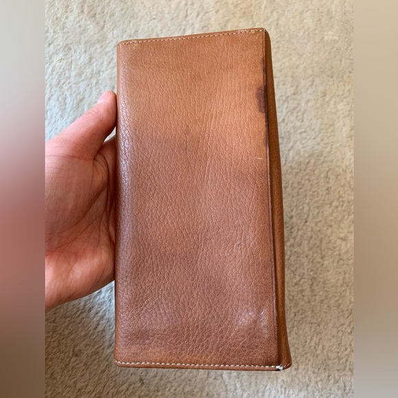 Vintage 80s Designer Large Wallet Italian Cowhide Leather Good Condition - Picture 6 of 17